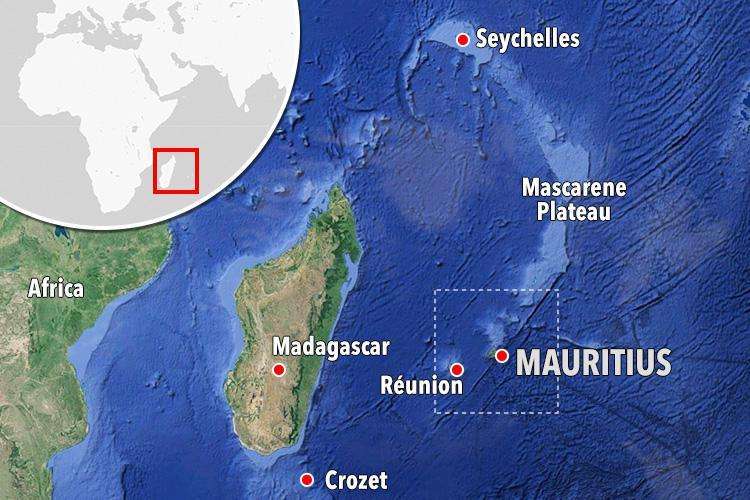 Kontinenti i varrosur nën Mauritius, më shumë se 80 milionë vite më parë